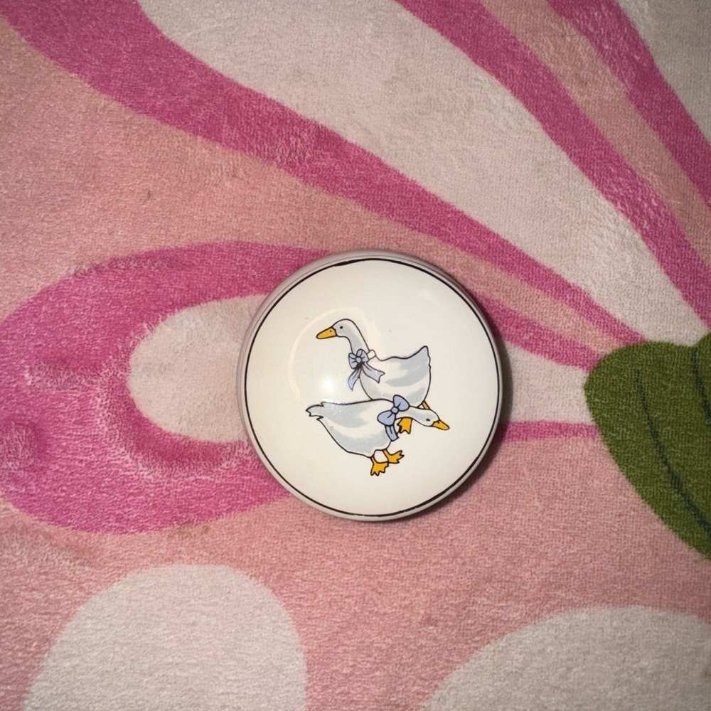 Vintage Goose Trinket Box